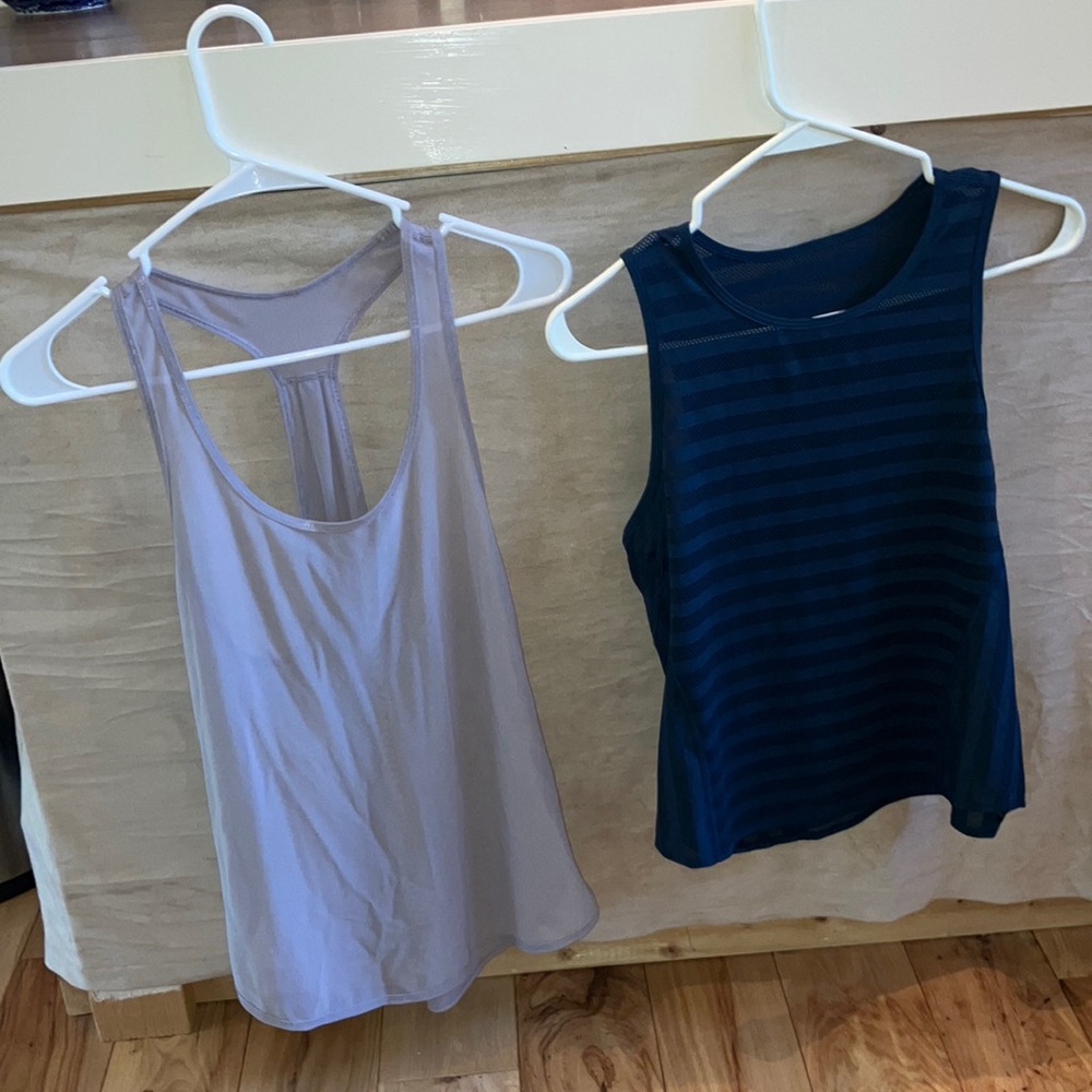 2 Lululemon, sheer tank tops (selling together)